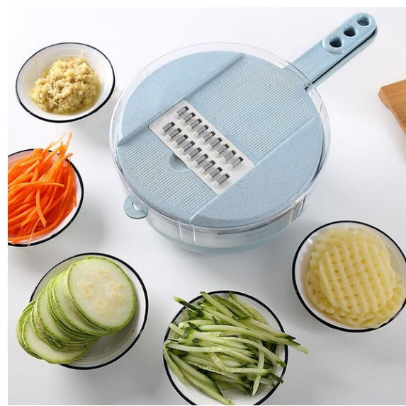 8 In 1 Mandoline Slicer-Vegetable Slicer- Potato Peeler - Carrot, Onion Grater - With Strainer Vegetable Cutter.