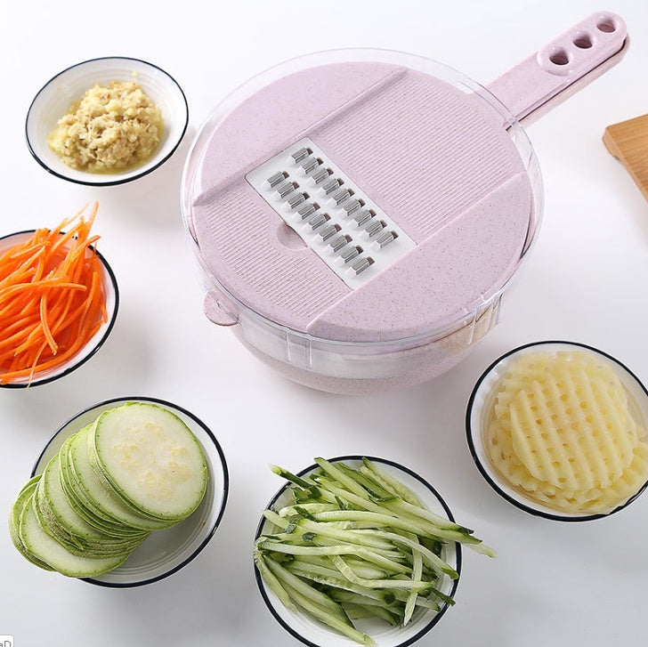 8 In 1 Mandoline Slicer-Vegetable Slicer- Potato Peeler - Carrot, Onion Grater - With Strainer Vegetable Cutter.