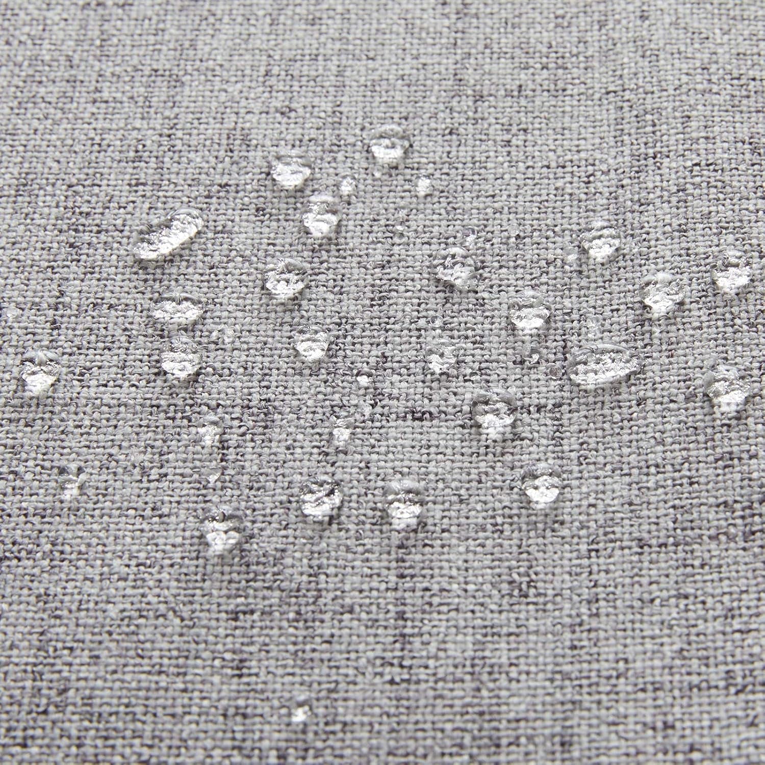 Outdoor Pillows for Patio Furniture Waterproof Pillow Covers Square Garden Cushion Farmhouse Linen Throw Pillow Covers Shell for Patio Tent Couch(18×18Inch,Grey)