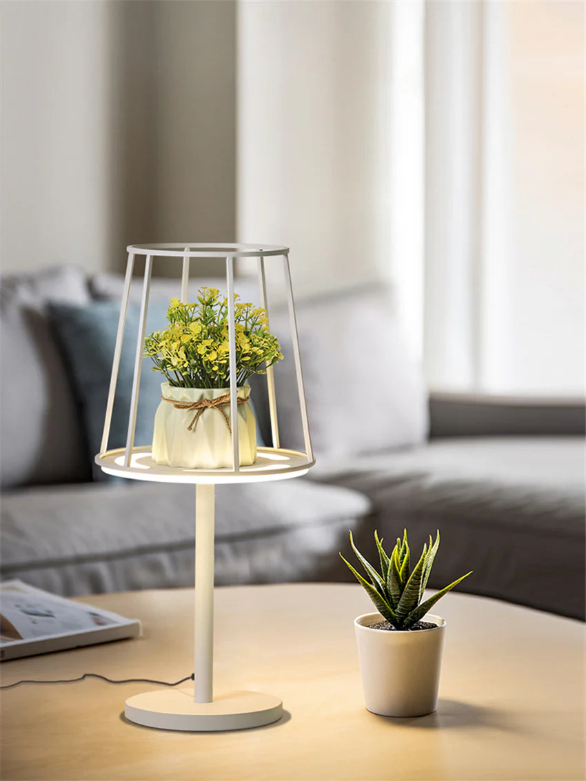 Modern Set Racks Table Lamps Dimming Bedroom Dining Room Nordic Girl Modern Romantic Study Room LED Desk Lights Deco Lighting