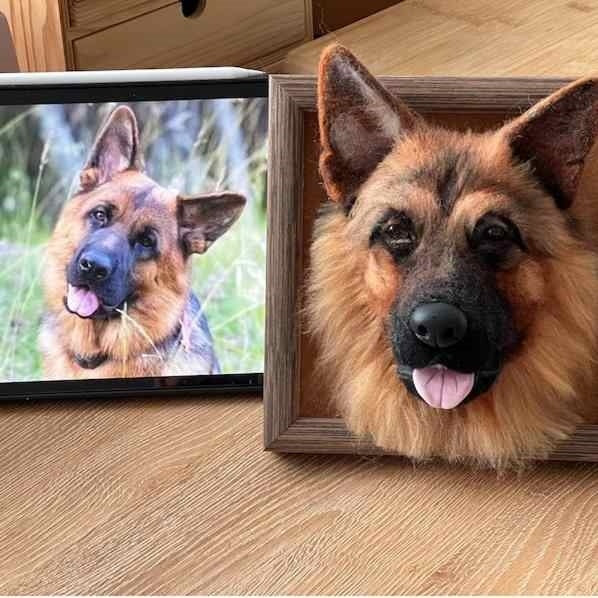 Customized Pet Handmade DIY Wool Felt Souvenir Ornament Picture Frame