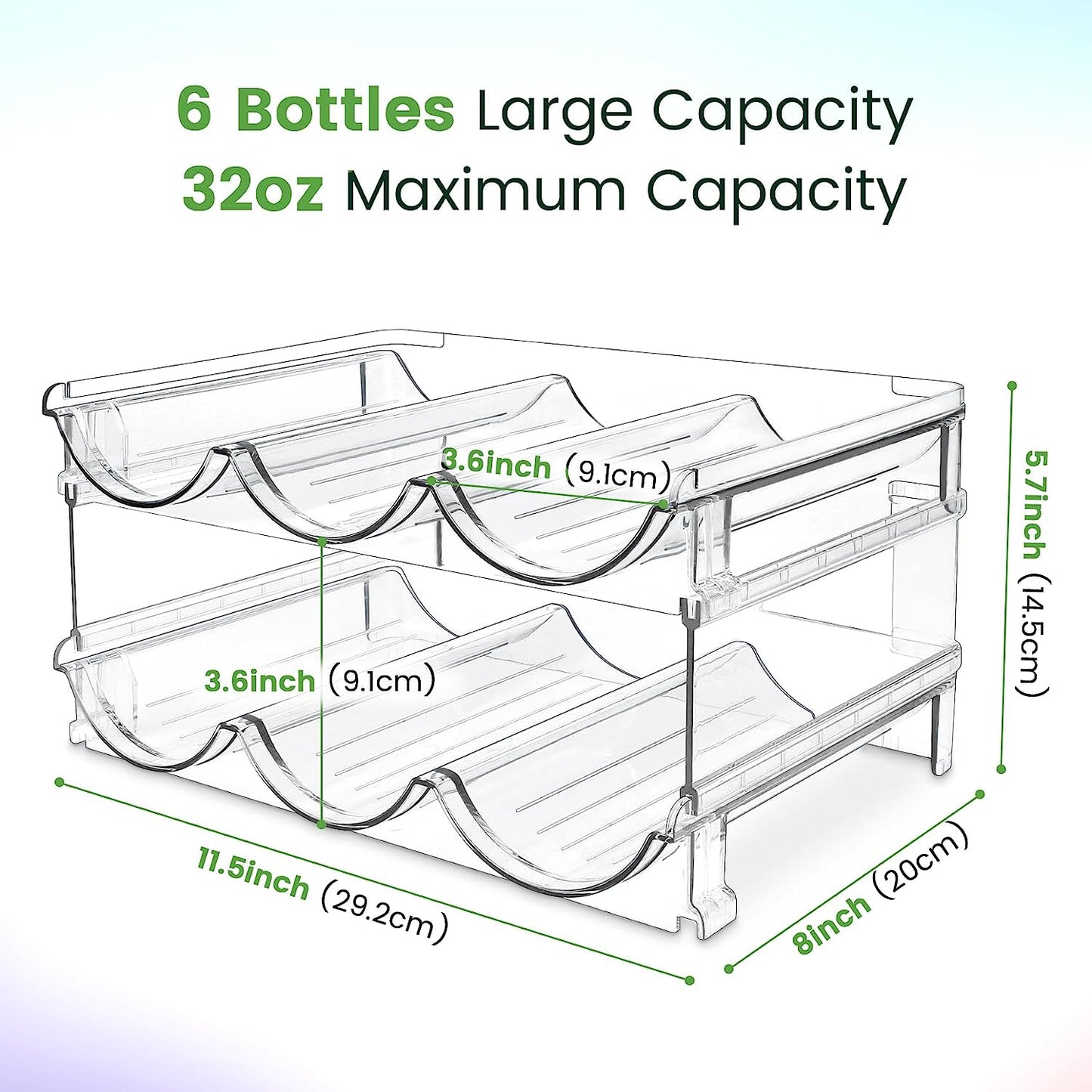 Water Bottle Organizer for cabinet 