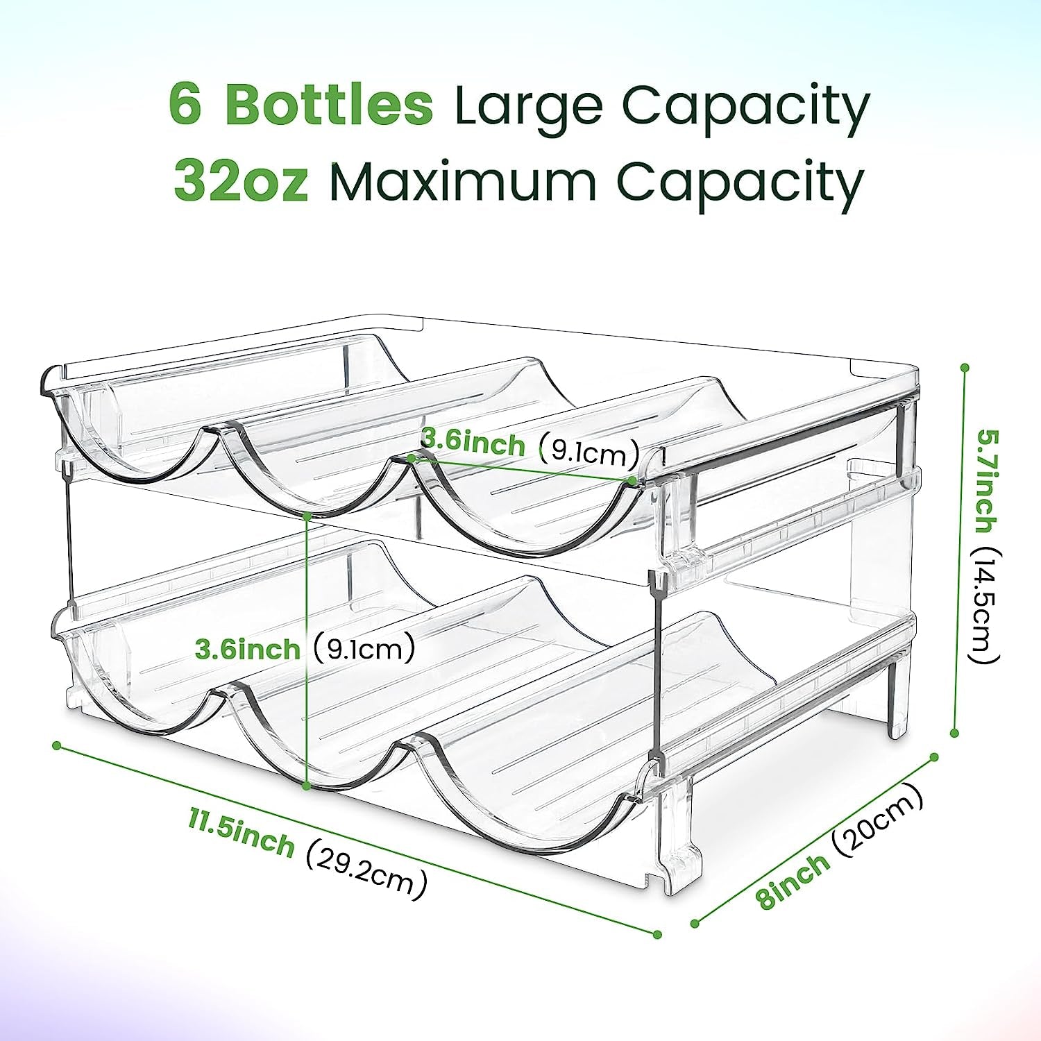 Water Bottle Organizer for cabinet 