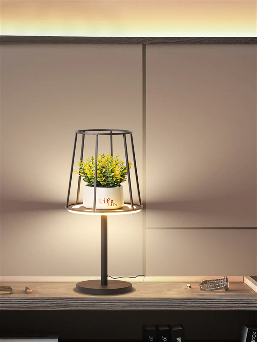 Modern Set Racks Table Lamps Dimming Bedroom Dining Room Nordic Girl Modern Romantic Study Room LED Desk Lights Deco Lighting