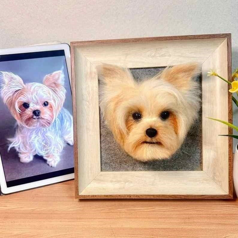 Customized Pet Handmade DIY Wool Felt Souvenir Ornament Picture Frame