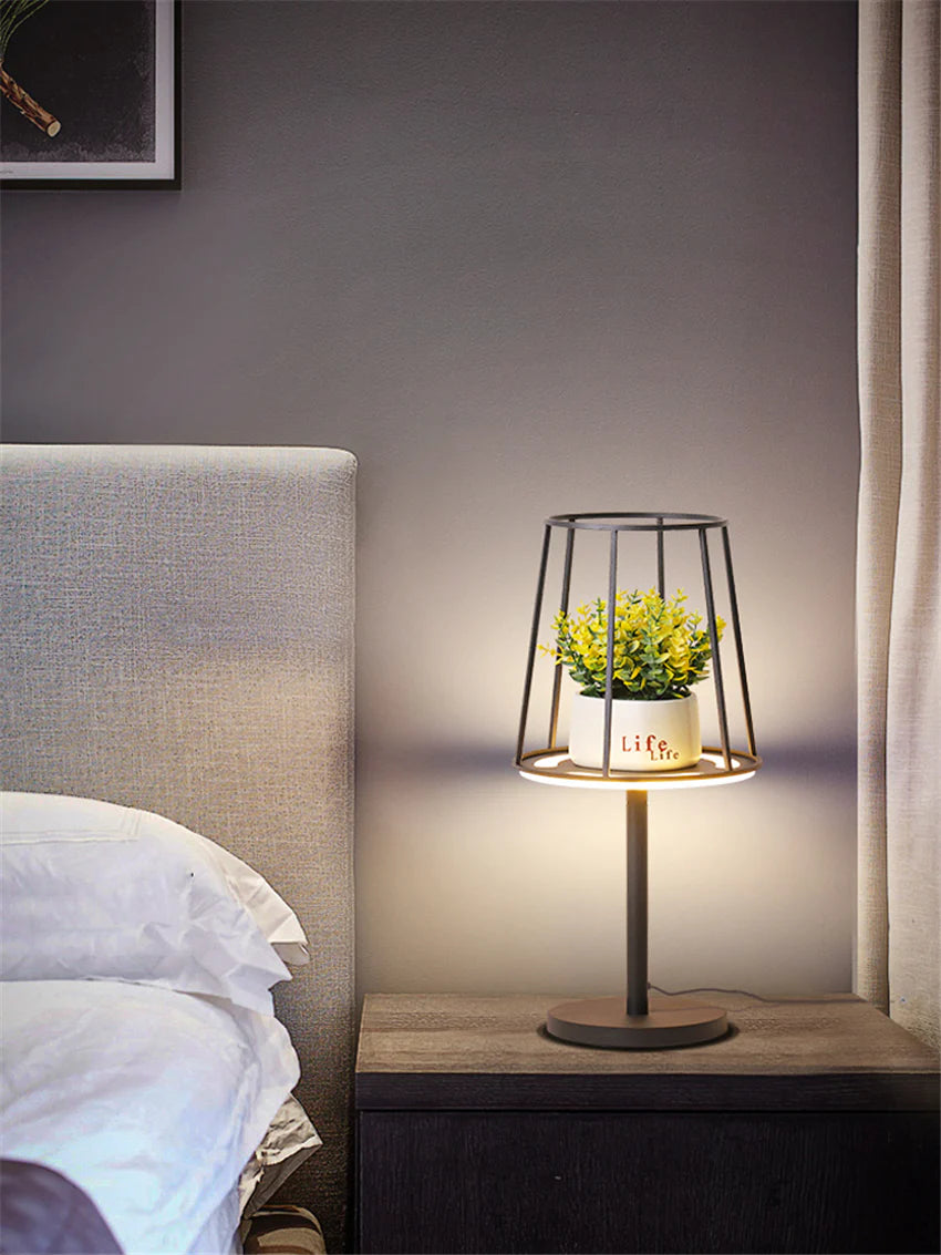 Modern Set Racks Table Lamps Dimming Bedroom Dining Room Nordic Girl Modern Romantic Study Room LED Desk Lights Deco Lighting